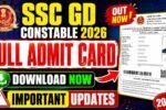 SSC GD Admit Card 2026